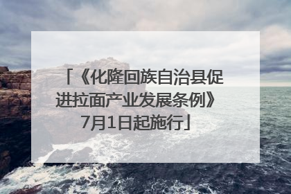 《化隆回族自治县促进拉面产业发展条例》7月1日起施行