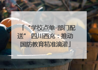“学校点单-部门配送” 四川西充：推动国防教育精准滴灌
