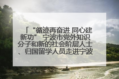 “循迹再奋进 同心建新功” 宁波市党外知识分子和新的社会阶层人士、归国留学人员走进宁波舟山港穿山港区
