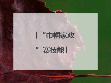 “巾帼家政”赛技能
