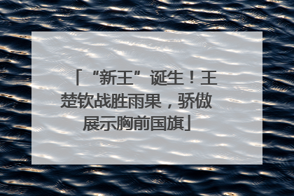 “新王”诞生！王楚钦战胜雨果，骄傲展示胸前国旗