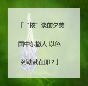 “核”谈前夕美国中东撤人 以色列动武在即？