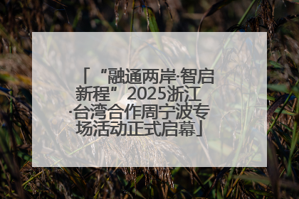 “融通两岸·智启新程”2025浙江·台湾合作周宁波专场活动正式启幕