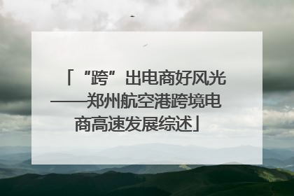 “跨”出电商好风光——郑州航空港跨境电商高速发展综述