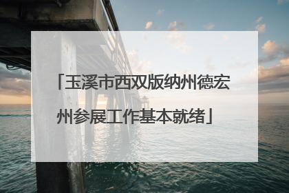玉溪市西双版纳州德宏州参展工作基本就绪