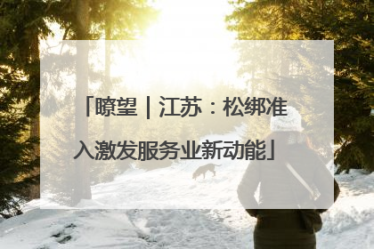 瞭望｜江苏：松绑准入激发服务业新动能