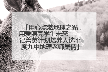 用心点燃地理之光，用爱照亮学生未来——记菁英计划培养人选平度九中地理老师吴倩