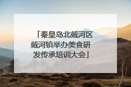 秦皇岛北戴河区戴河镇举办美食研发传承培训大会