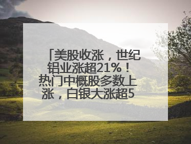 美股收涨，世纪铝业涨超21%！热门中概股多数上涨，白银大涨超5%，金油“涨”疯了！美联储官员最新表态