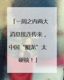 一周之内两大消息接连传来，中国“鲲龙”太硬核！