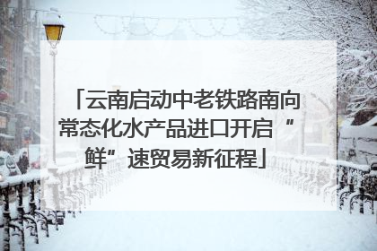 云南启动中老铁路南向常态化水产品进口开启“鲜”速贸易新征程