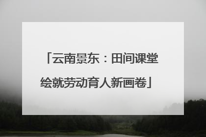 云南景东：田间课堂绘就劳动育人新画卷