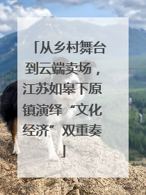 从乡村舞台到云端卖场，江苏如皋下原镇演绎“文化经济”双重奏