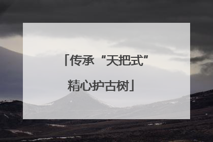 传承“天把式” 精心护古树