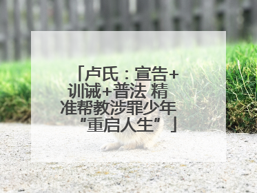 卢氏：宣告+训诫+普法 精准帮教涉罪少年“重启人生”