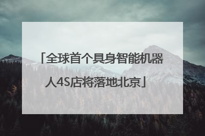 全球首个具身智能机器人4S店将落地北京