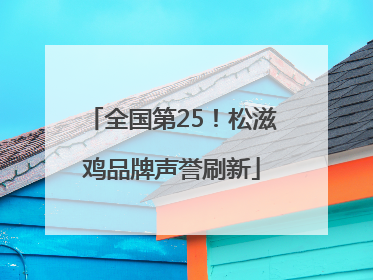 全国第25！松滋鸡品牌声誉刷新