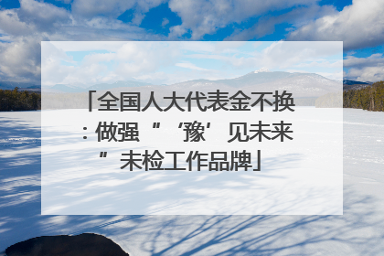 全国人大代表金不换：做强“‘豫’见未来”未检工作品牌