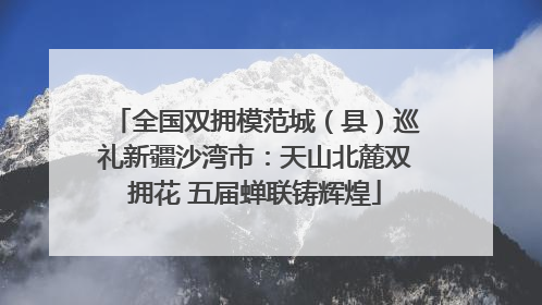 全国双拥模范城（县）巡礼新疆沙湾市：天山北麓双拥花 五届蝉联铸辉煌