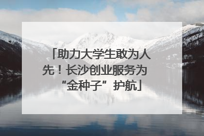 助力大学生敢为人先！长沙创业服务为“金种子”护航