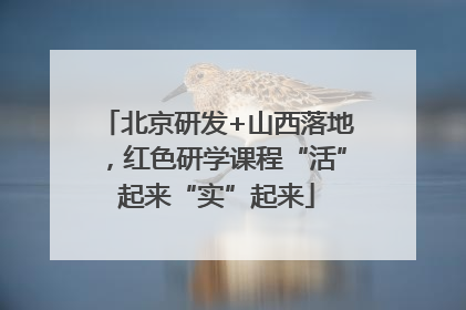 北京研发+山西落地，红色研学课程“活”起来“实”起来