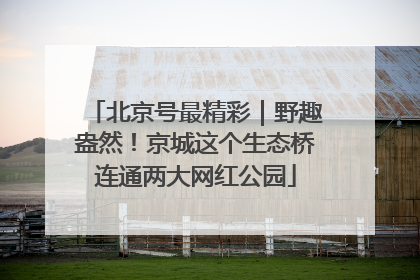 北京号最精彩｜野趣盎然！京城这个生态桥连通两大网红公园