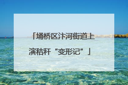 埇桥区汴河街道上演秸秆“变形记”