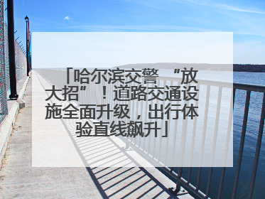 哈尔滨交警 “放大招”！道路交通设施全面升级，出行体验直线飙升