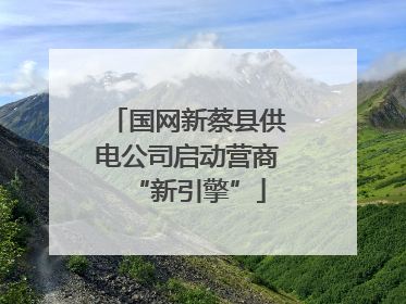 国网新蔡县供电公司启动营商“新引擎”