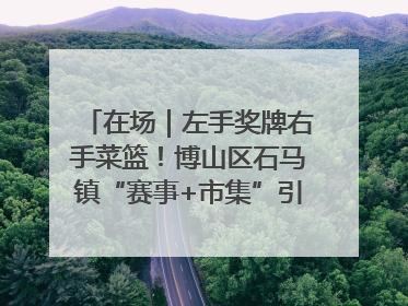 在场｜左手奖牌右手菜篮！博山区石马镇“赛事+市集”引燃周末经济
