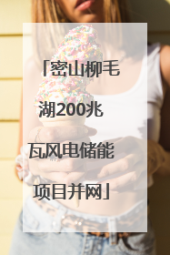 密山柳毛湖200兆瓦风电储能项目并网