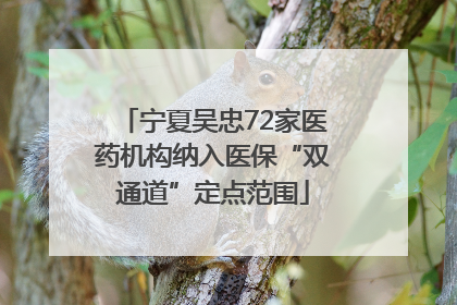宁夏吴忠72家医药机构纳入医保“双通道”定点范围