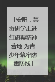 安阳：禁毒研学走进红旗渠精神营地 为青少年筑牢防毒防线
