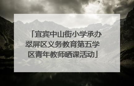 宜宾中山街小学承办翠屏区义务教育第五学区青年教师晒课活动