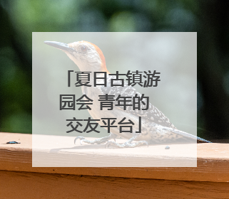 夏日古镇游园会 青年的交友平台