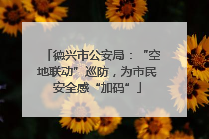 德兴市公安局：“空地联动”巡防，为市民安全感“加码”
