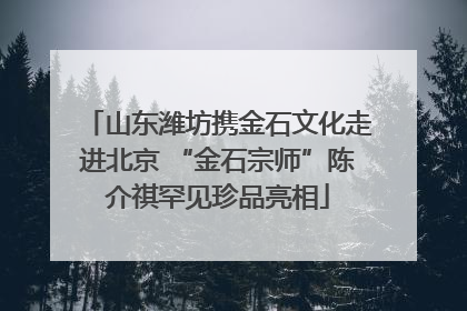 山东潍坊携金石文化走进北京 “金石宗师”陈介祺罕见珍品亮相