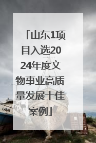 山东1项目入选2024年度文物事业高质量发展十佳案例