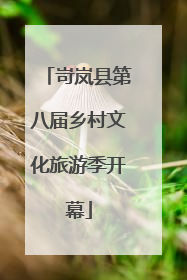 岢岚县第八届乡村文化旅游季开幕