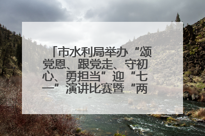 市水利局举办“颂党恩、跟党走、守初心、勇担当”迎“七一”演讲比赛暨“两优一先”表彰活动