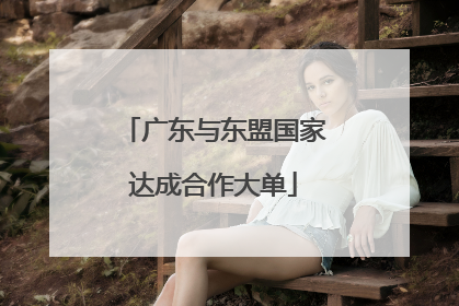 广东与东盟国家达成合作大单