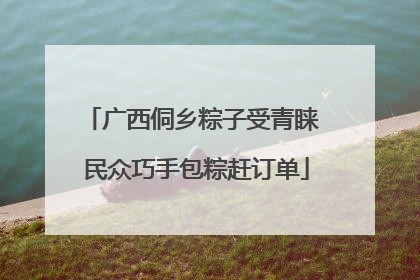 广西侗乡粽子受青睐 民众巧手包粽赶订单