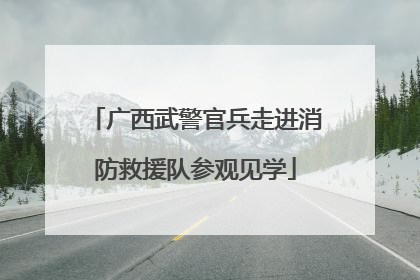 广西武警官兵走进消防救援队参观见学