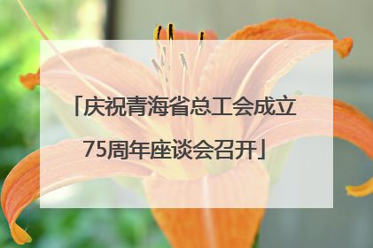 庆祝青海省总工会成立75周年座谈会召开