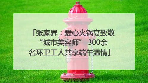 张家界：爱心火锅宴致敬“城市美容师” 300余名环卫工人共享端午温情