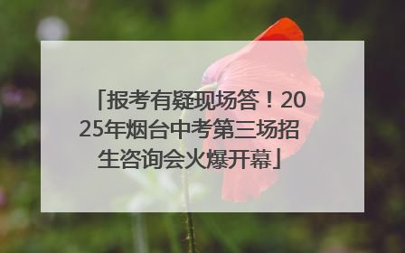 报考有疑现场答！2025年烟台中考第三场招生咨询会火爆开幕