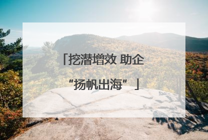挖潜增效 助企“扬帆出海”