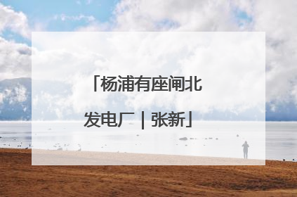 杨浦有座闸北发电厂｜张新