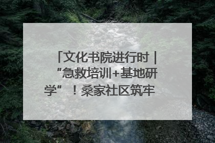 文化书院进行时｜“急救培训+基地研学”！桑家社区筑牢居民健康防线