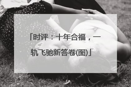 时评：十年合福，一轨飞驰新答卷(图)